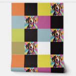 Dackel Wurst Hund Farbige Plätze Pop Art Tapete<br><div class="desc">Eine farbenfrohe,  moderne Tapete mit Dackeln in einem Pop Art Stil inmitten farbenfroher Plätze. Diese Tapete verleiht jedem Zimmer ein dynamisches und dynamisches Aussehen,  als Allround-Design oder als Spielwand. Ideal für Hundefreunde mit Wurst,  die gemusterte Zeitung ist sicher ein Gesprächsthema.</div>