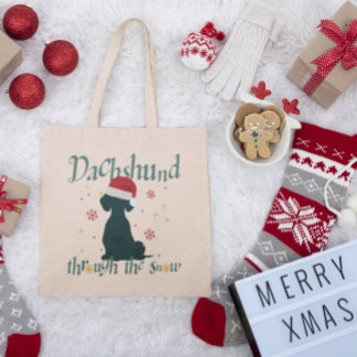 Dackel Wurst Hund Leinwand Tote Beutel, Dackel Beu Tragetasche
