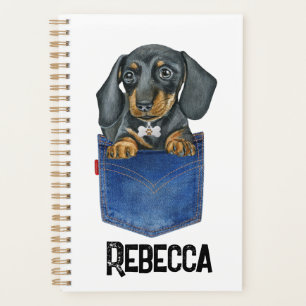 Dackel Wurst Hund Personalisiert Planer Tagebuch