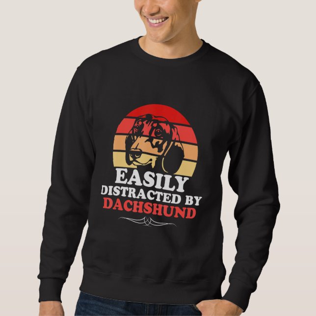 Dackel Würstchen Dackel Dackel Wurst Hund Hund Hun Sweatshirt (Vorderseite)