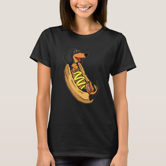 Dackel Würstchen Wursthund T-Shirt (Vorderseite)