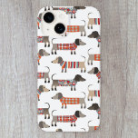 Dackel Wursthund Case-Mate iPhone 14 Plus Hülle<br><div class="desc">Niedliche kleine Dackel Würstchen oder Dackel Hunde in Wollstrickbekleidung. Ideal für Hundeliebhaber und Hundeschlittengänger.</div>