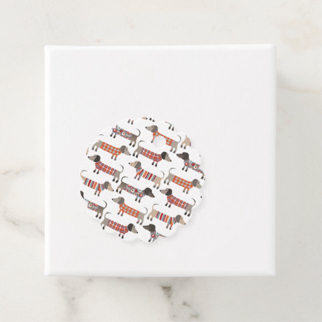 Dackel Wursthund Geschenkanhänger (Beispiel)