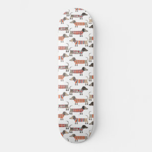 Dackel Wursthund Skateboard