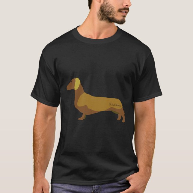 Dackel Wursthund T-Shirt (Vorderseite)