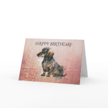 DACKEL-Wurstkarte mit bearbeitbarem Text