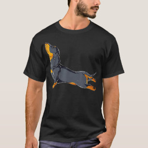 Dackel Yoga T Shirt Namaste Spirituelle Meditation