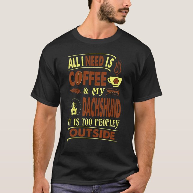 Dackel zu Menschen Außenbereich T-Shirt (Vorderseite)