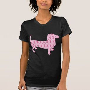 Dackel zur Sensibilisierung für Brustkrebs T-Shirt