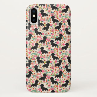 Dackelblumentelefonkasten - schwarze Dackel - Case-Mate iPhone Hülle