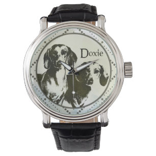 Dackelhund - Dackel Armbanduhr