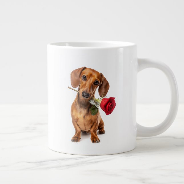 Dackelliebe Jumbo-Tasse (Rechts)