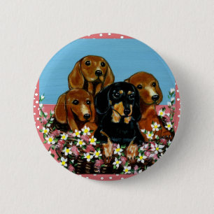 Dackeln am Muttertag Button
