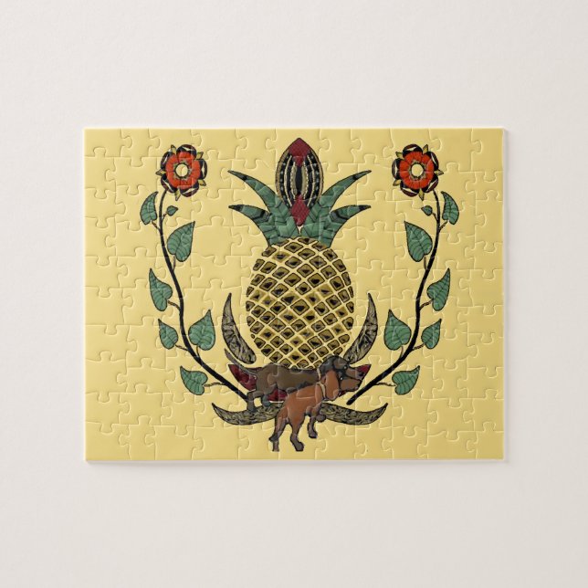 Dackeln, Ananas Puzzle (Horizontal)