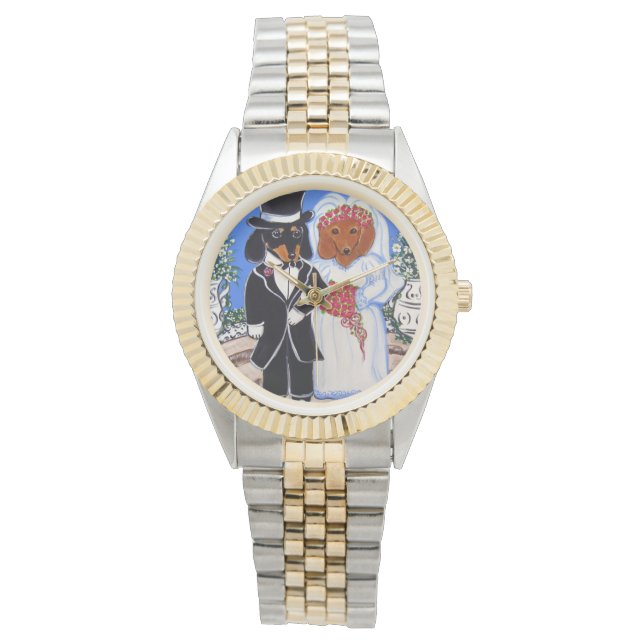 Dackeln Armbanduhr (Vorderseite)