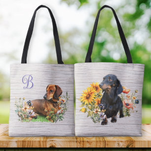 Dackeln Beide Seiten Monogramm