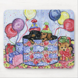 Dackeln Birthday Mousepad