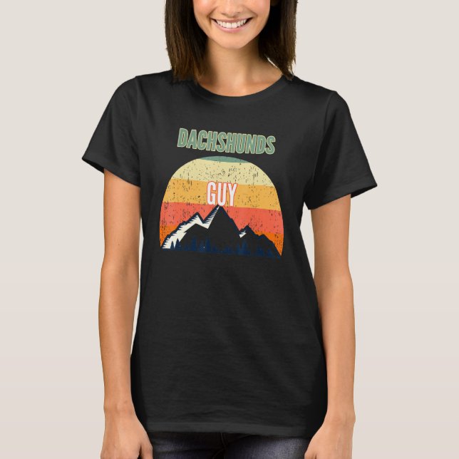 Dackeln für Männer Dackeln Typ T-Shirt (Vorderseite)