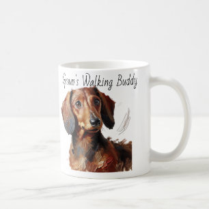 Dackeln / Gram's Walking Buddy Modern Kaffeetasse