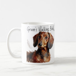 Dackeln/Gram's Walking Buddy Moderne Kaffee-Tasse Kaffeetasse