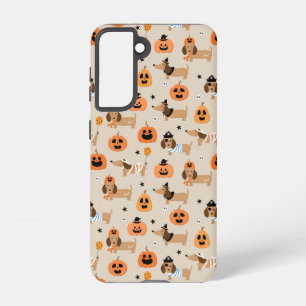 Dackeln im Halloween-Kostümmuster Samsung Galaxy Hülle