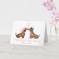 Dackeln in der Verlobung der Liebe (Mädchen/Junge)