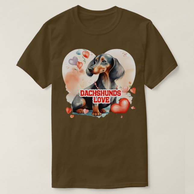 DACKELN LIEBE 1 T-Shirt (Design vorne)