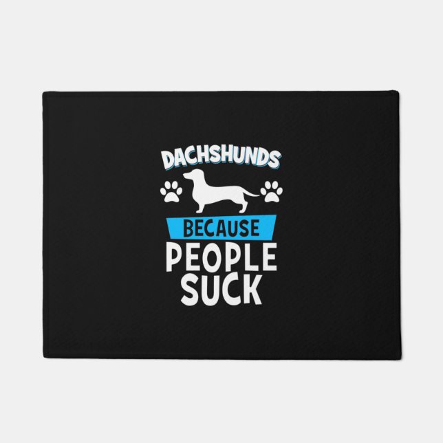 Dackeln mit meinen Freunden Fußmatte (Vorderseite)