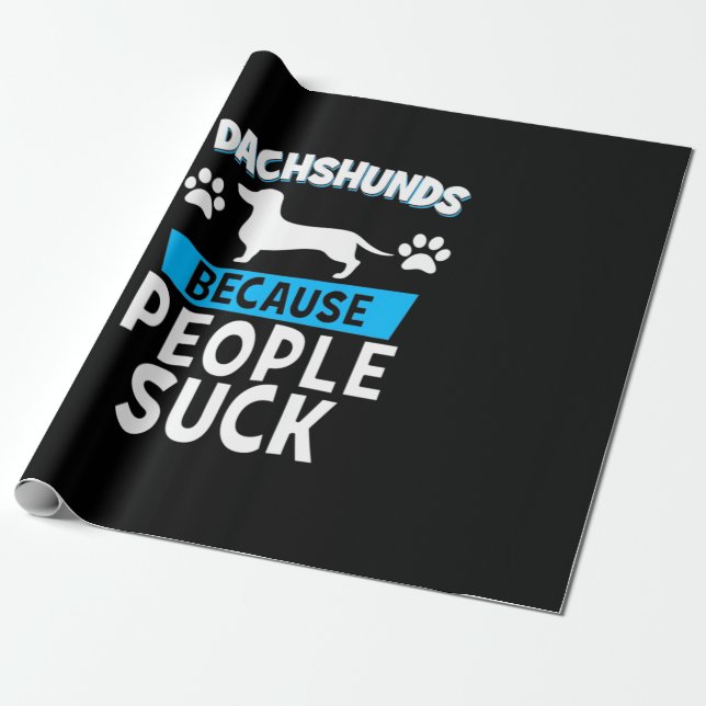 Dackeln mit meinen Freunden Geschenkpapier (Ungerollt)