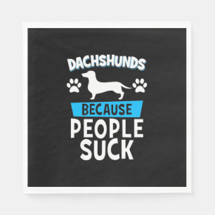 Dackeln mit meinen Freunden Serviette