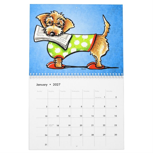 Dackeln Off-Leash Art™ Vol. 1 Kalender (Jan 2027)