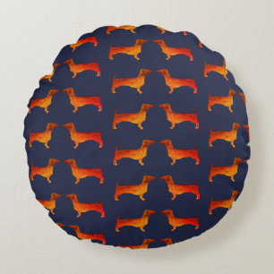 Dackeln Rundes Kissen