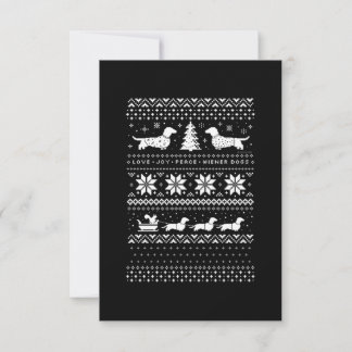 Dackeln Weihnachten Dankeskarte
