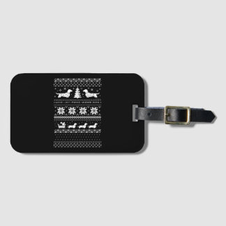 Dackeln Weihnachten Gepäckanhänger