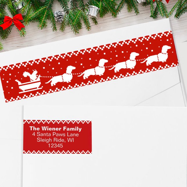 Dackeln Weihnachts-Schlitten mit Eichhörnchen (Von Creator hochgeladen)