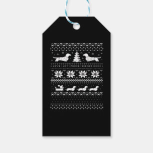 Dackeln Weihnachts Sweater Muster Classic T-Shi Geschenkanhänger
