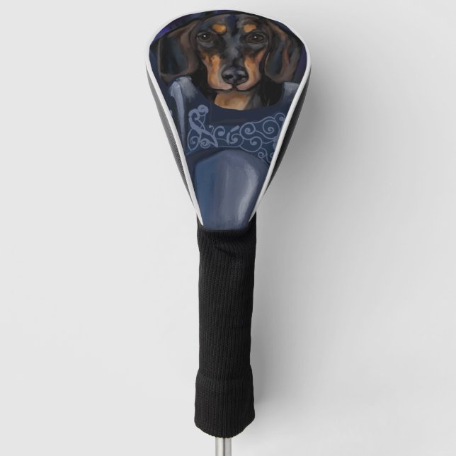 Dacshund Golf Headcover (Vorderseite)