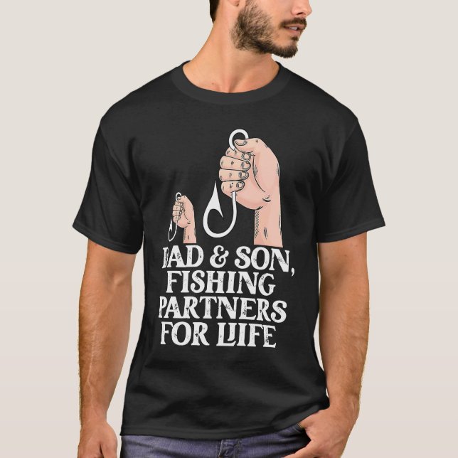 Dad And Son Fishing Partners  Fishing  Fathers Day T-Shirt (Vorderseite)