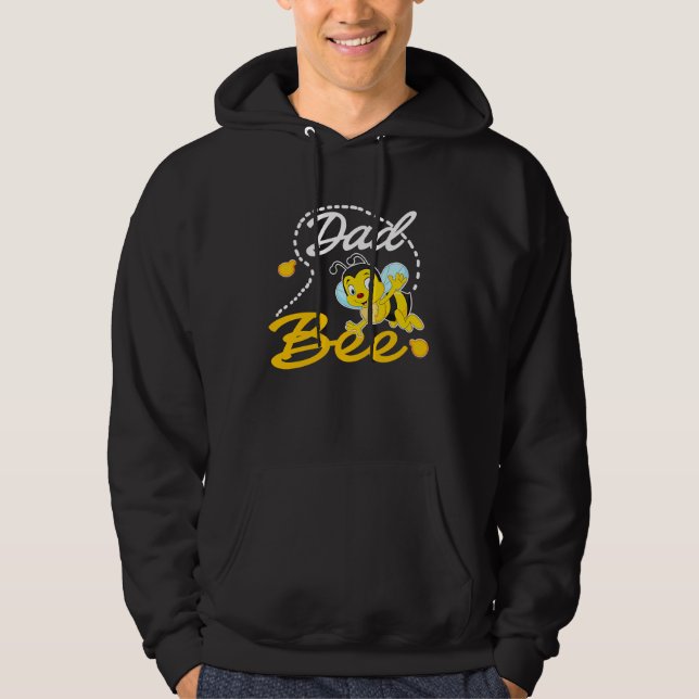 Dad Bee Father Matching Family First Bee Day Outfi Hoodie (Vorderseite)