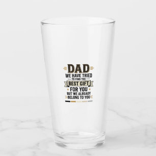 Dad Bestes Geschenk gehört dir Vintage Vector Shir Glas