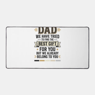 Dad Bestes Geschenk gehört dir Vintage Vector Shir Schreibtischunterlage