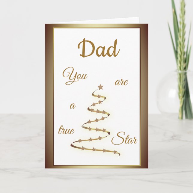 Dad Birthday luxury modern design Karte (Vorderseite)