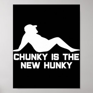 Dad Bod Chunky ist die neue hunky Dadbod-Silhouett Poster