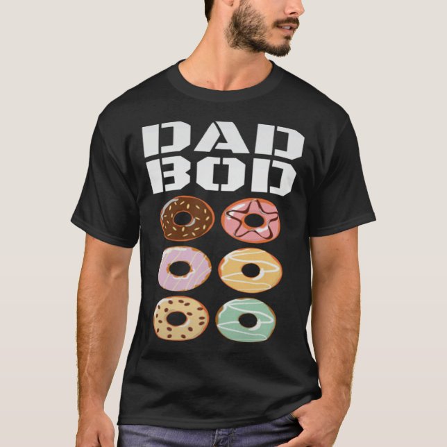 Dad Bod   Donut Six Pack Daddy Gym T-Shirt (Vorderseite)