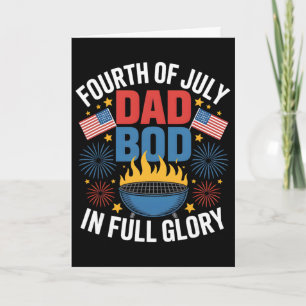 Dad Bod in voller Pracht Pitmaster 4. Juli BBQ  Karte