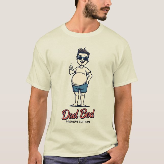 Dad Bod Premium Edition – Funny Retro Shirt (Vorderseite)