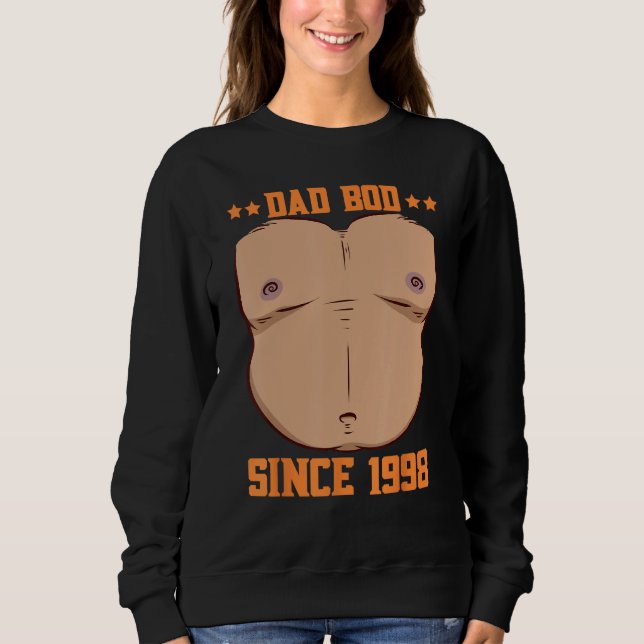 Dad Bod Since 1998 Father s Day Beer Belly Sweatshirt (Vorderseite)