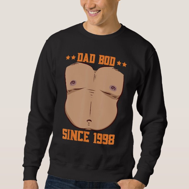 Dad Bod Since 1998 Father s Day Beer Belly Sweatshirt (Vorderseite)