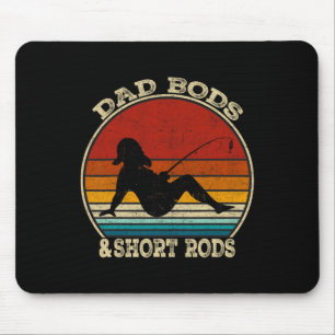 Dad Bods und kurze Ruten Lustige Angelfans Vinta Mousepad