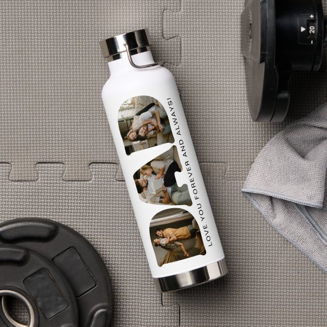 DAD-Brief-Fotocollage Trinkflasche (Fitnesstudio (gedreht))